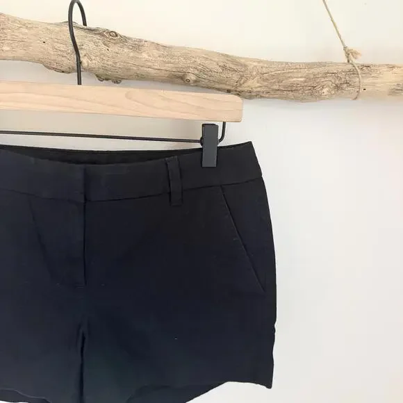 J. Crew Chic Black Tailored Chino Shorts - Size 4 - Picture 4 of 9